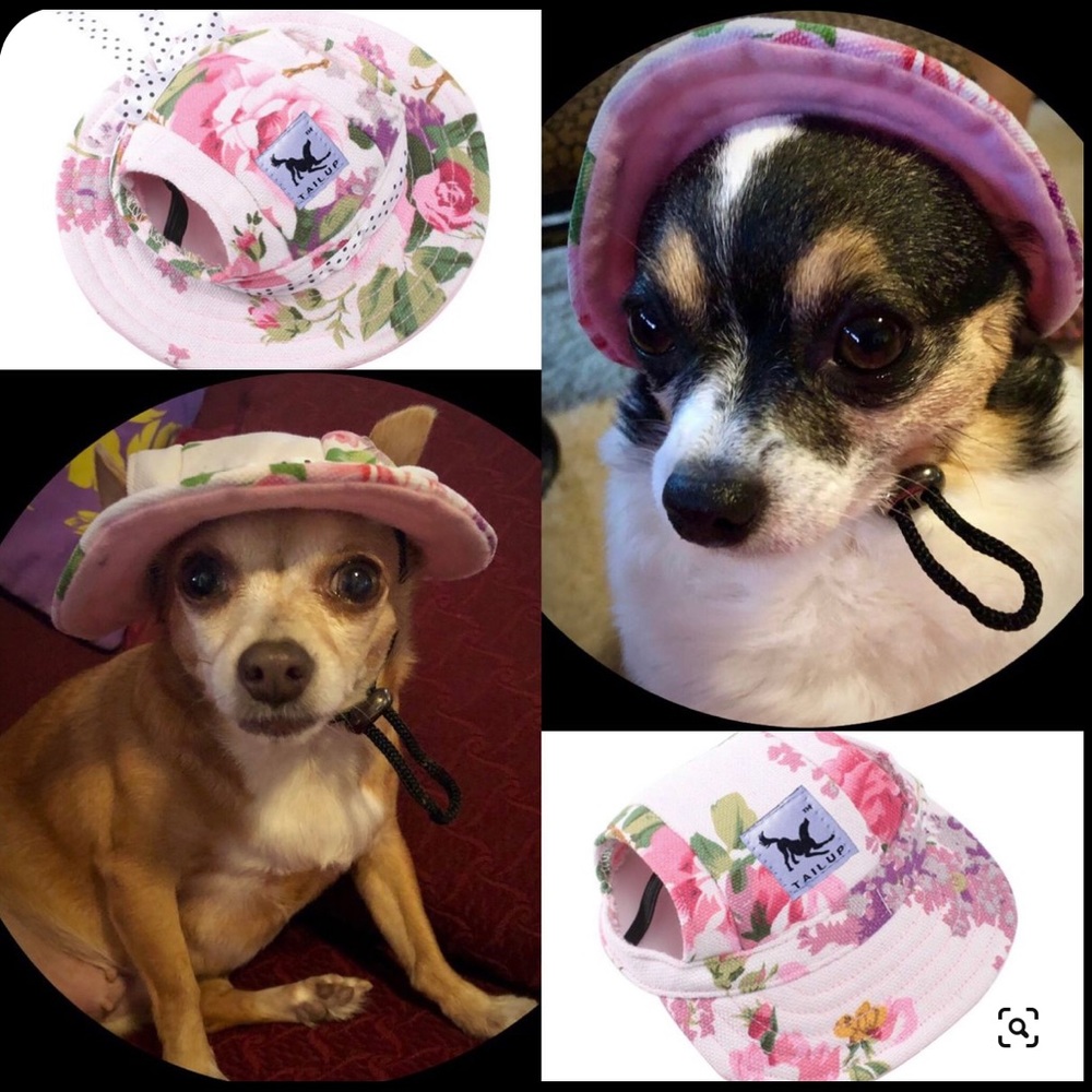 Floral Pet Hat (brimmed or visor)